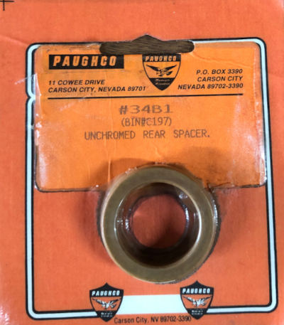 REAR AXLE  SPACER UNCHROMED